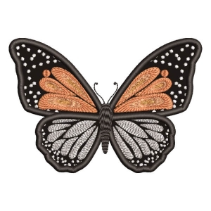 Realistic Butterfly (Applique) Embroidery Design