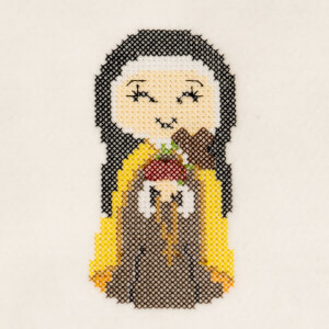 Saint Therese of Lisieux (Cross Stitch) Embroidery Design