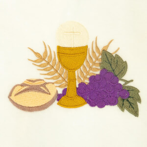 Eucharist Embroidery Design