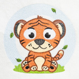 Baby Tiger Embroidery Design