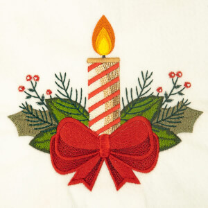 Christmas Baubles Embroidery Design