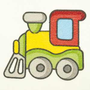 Chidren Train (Quick Stitch) Embroidery Design