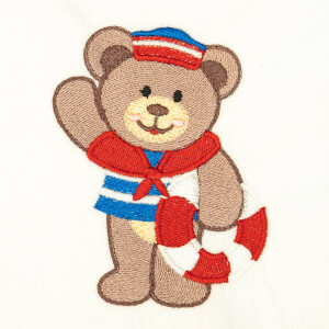 Sailor Teddy Bear Embroidery Design