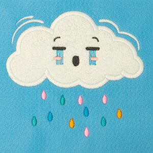 Cute Cloud (Applique) Embroidery Design