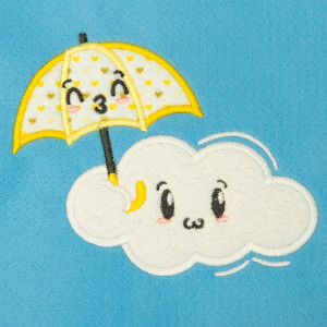 Cute Cloud (Applique) Embroidery Design