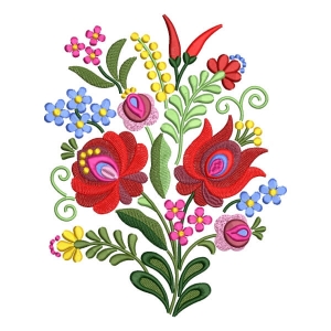 Matriz de bordado Floral Ungaro 