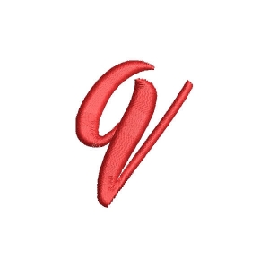 Christmas Wish Calligraphy Letter q Embroidery Design