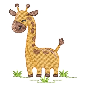 Giraffe Safari (QUICK STITCH) Embroidery Design