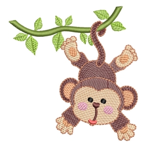 Monkey Safari (QUICK STITCH) Embroidery Design