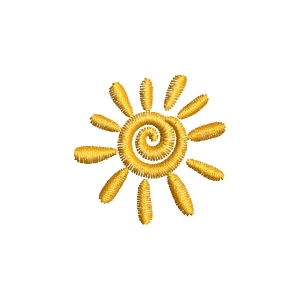 Sun Embroidery Design