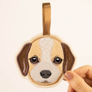 Beagle Keychain (In The Hoop) Embroidery Design