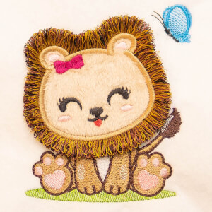 Lion fringe (In The Hoop) Embroidery Design
