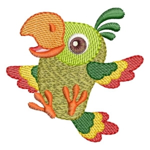 Safari Parrot (Quick Stitch) Embroidery Design