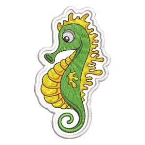 Seabed Seahorse (Patch) Embroidery Design