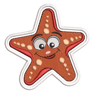 Seabed Starfish (Patch) Embroidery Design