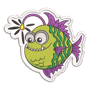 Seabed Fish 2 (Patch) Embroidery Design
