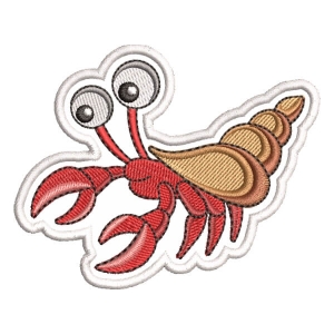 Seabed Crab 1 (Patch) Embroidery Design