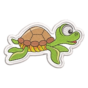 Seabed Turtle (Patch) Embroidery Design