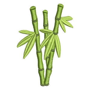 Bamboo Clump Embroidery Design