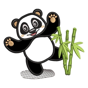Urso Panda 4 (Aplique)