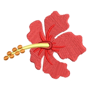 Tropical Flower Embroidery Design