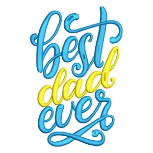 Fathers Day 5 Embroidery Design
