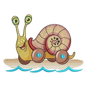 Snail Embroidery Design