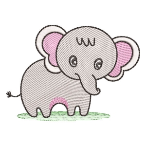 Safari Elephant (Quick Stich) Embroidery Design