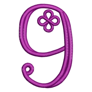 Alfabeto Palito Número 9