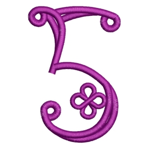 Alfabeto Palito Número 5