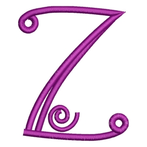 Matriz de bordado Alfabeto Palito Letra Z