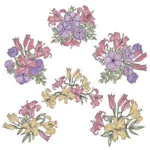 Embroidery Matrix Pack Floral