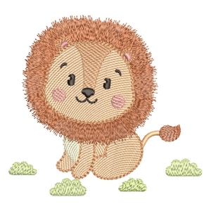 Matriz de bordado Leão Baby (Pontos leves)