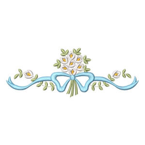 Matriz de bordado Lacinho floral