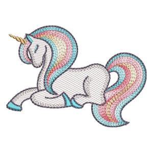 (Quick Stitch) Unicorn Embroidery Design