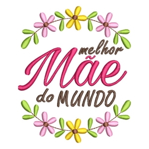 Matriz de bordado Dia das Mães