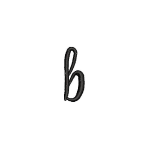 Crafty Calligraphy Letter b Embroidery Design