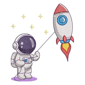 Astronaut (Quick Stitch) Embroidery Design