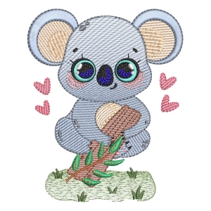 Cute koala (Quick Stitch) Embroidery Design