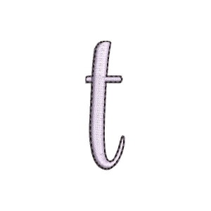 Alphabet Letter t Embroidery Design