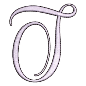 Alphabet Letter T Embroidery Design