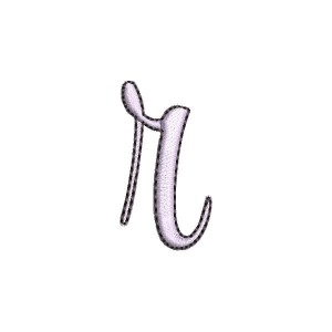 Alphabet Letter r Embroidery Design
