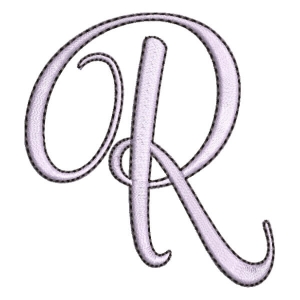 Alphabet Letter R Embroidery Design