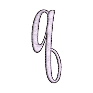 Alphabet Letter q Embroidery Design