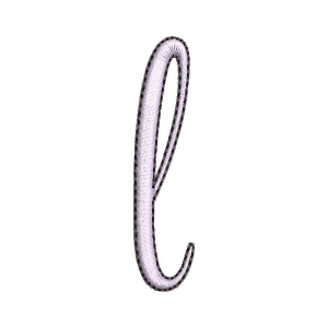 Alphabet Letter l Embroidery Design