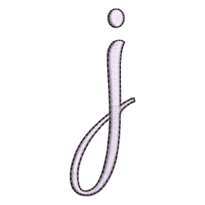 Alphabet Letter j Embroidery Design