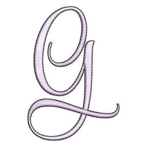 Alphabet Letter G Embroidery Design