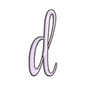 Alphabet Letter d Embroidery Design