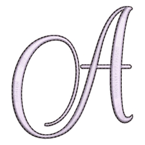 Alphabet Letter A Embroidery Design