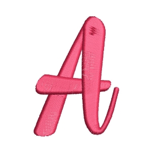 Ligthning Alphabet Letter A Embroidery Design